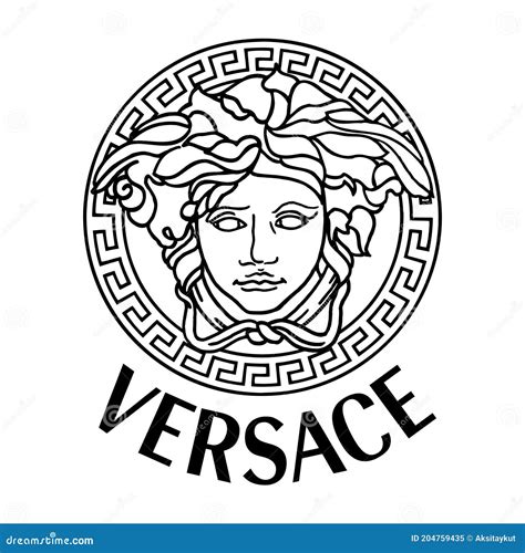 Versace round drawing